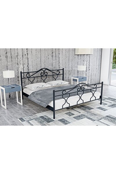 Vivense GM 301 GOLD METAL KARYOLA, SİYAH, 160X200