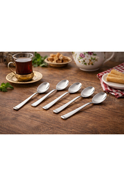 Dania ✨ طقم ملاعق شاي ستيل سادة – 6 قطع ✨