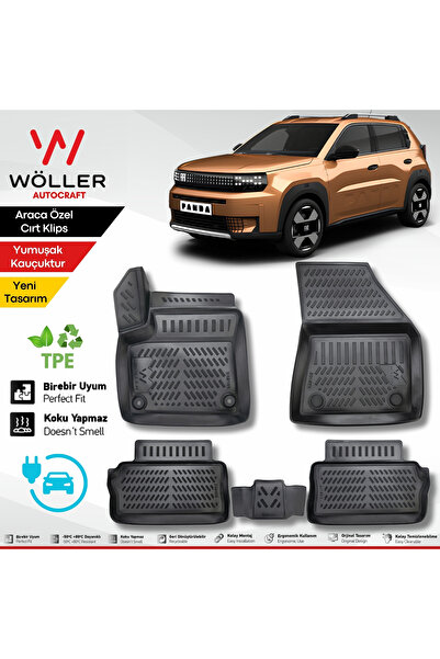 wöller Yeni Fiat Grande Panda Paspas 2025 Sonrası Uyumlu 3d Havuzlu Paspas