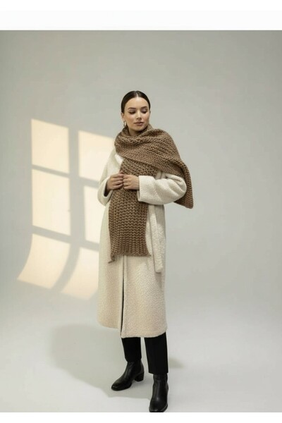 Molly Nelly Kadın Triko Örgü Şal Atkı