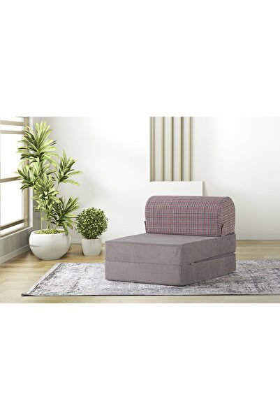 Vivense MAGİC TEKLİ İKİ RENKLİ YATAKLI KOLTUK, AÇIK GRİ