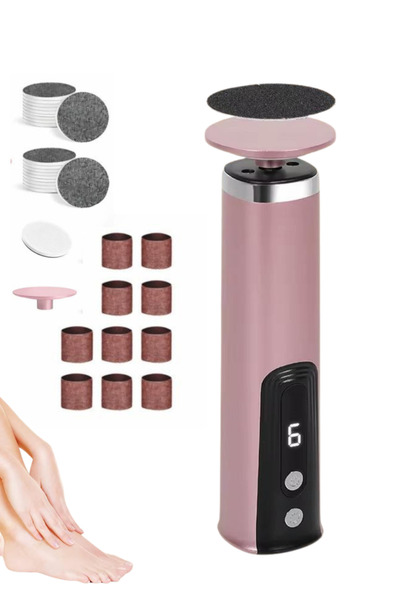 CROW'S TECH 2'si 1 arada Şarjlı Ayak Tırnak - Nasır Sökücü, 6 Ayarlanabilir H...