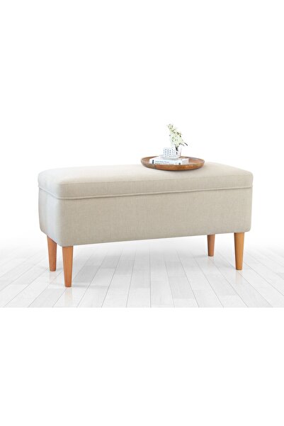 Vivense GLEND SANDIKLI PUF, KREM