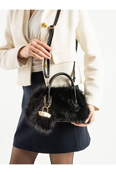 EDL KOKOŞ ÇANTA İ Kadın Peluş Çanta Zincir Çapraz Askılı Omuz ve El Çantası