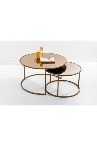 Vivense CİRCLES ORTA SEHPA, BRONZ