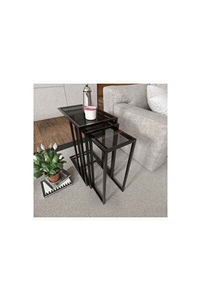 Vivense MARSAH HOME ROZY ZİGON SEHPA, SİYAH