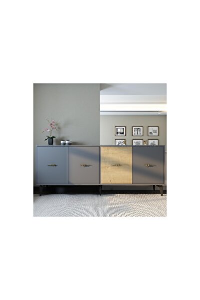 Vivense VERY KONSOL, 180 CM, ANTRASİT SAFİRMEŞE