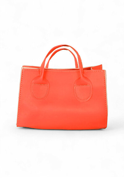 Tonny Black Women's Orange Mini Size Faux Leather Strap Hand and Shoulder Bag