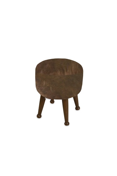 Vivense ASEDİA MİSKİN PUF, KAHVE, AHŞAP, CEVİZ AYAK