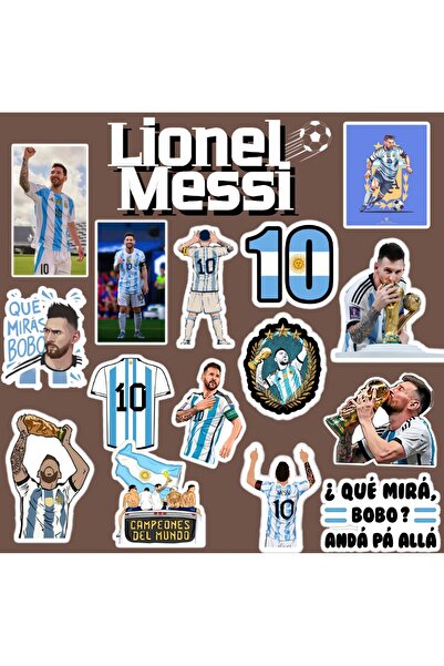 Major Selection Set de autocolante Lionel Messi |   Jurnal cu autocolante pentru laptop, notebook și telefon