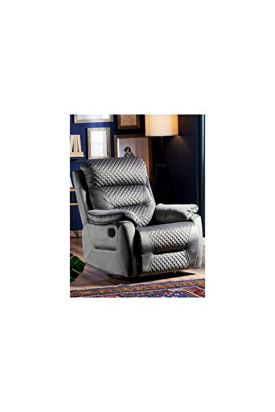 Vivense NİRON TRONE FÜME MULTİ FONKSİYONEL TV BABA KOLTUĞU, SALLANIR DÖNER KO...