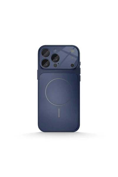 Generic Navy Blue Back Protection Cover for iPhone 15 Pro Max