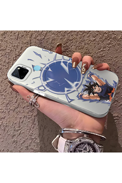 Hontinga حافظة هاتف متوافقة مع هاتف Realme C25Y/C21Y، حماية للكاميرا، ظهر صلب...