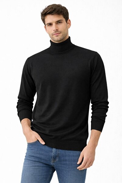 ModaPlaza Men's Full Turtleneck Sweater