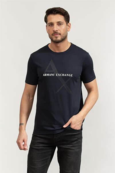 Armani Exchange Erkek Tişört Lacivert