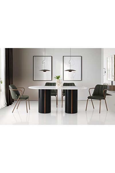 Vivense TOWER MASA+OBERON SANDALYE TAKIMI