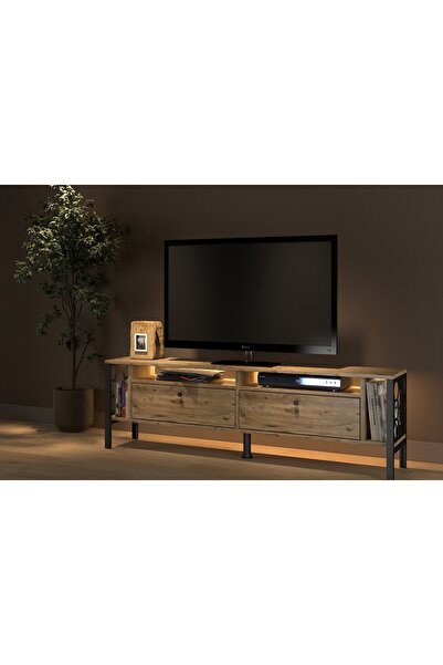 Vivense ROMA LED IŞIKLI MİNİFİKSLİ TV SEHPASI, 160 CM