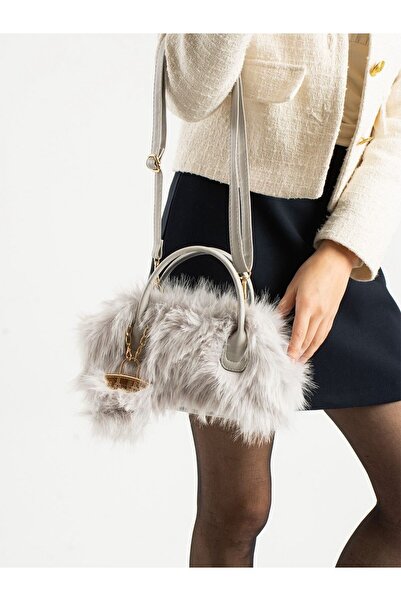 EDL KOKOŞ ÇANTA İ Kadın Peluş Çanta Zincir Çapraz Askılı Omuz ve El Çantası