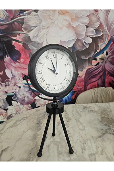 MİMSEGÜN DEKOR Tripot ayak Beyaz kadranli saat