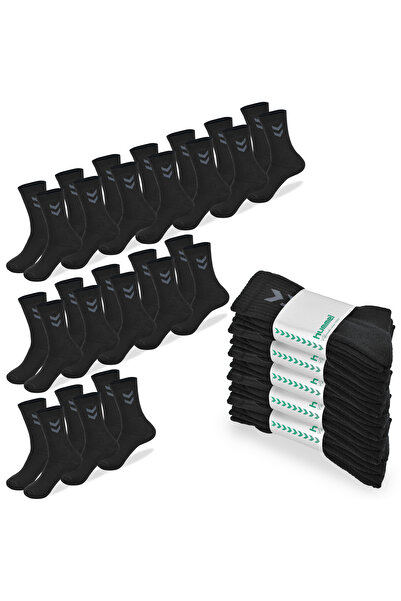 hummel Men’s Long Cotton Socks, Hummel, Black, 15 Pack