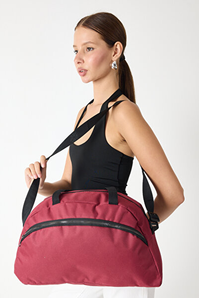 Tonny Black Geantă de umăr pentru sport și călătorie din material textil cu f...