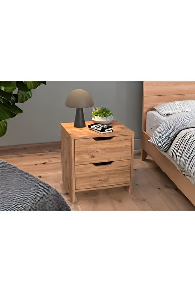 Vivense EFES KOMODİN, 2 ÇEKMECELİ, ATLANTİK ÇAM