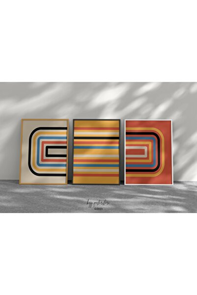 Vivense OTOMATIK PORTAKAL ÜÇLÜ ÇERÇEVELİ TABLO