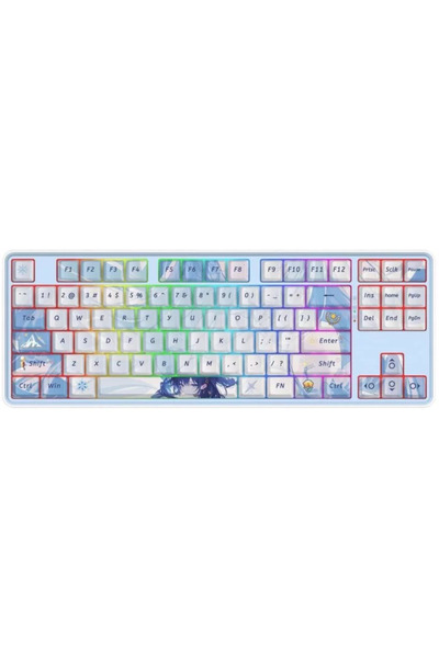 REDRAGON Tastatura Gaming Star Blade Pro Wireless 2.4 GHz Bluetooth Wired RGB (Multicolor) K707AK-RG