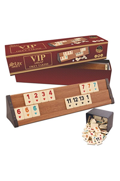Star Oyun Aletleri Star Vip Wooden Okey - Light Color