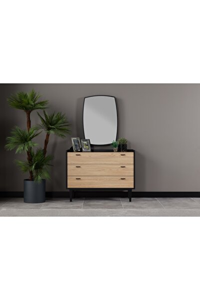 Vivense TETA ŞİFONYER VE AYNA, 3 ÇEKMECELİ