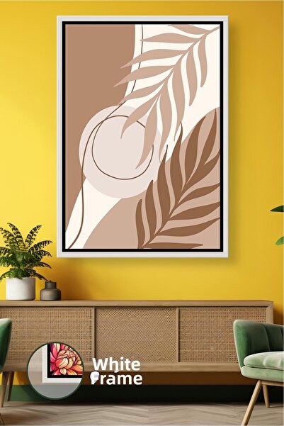 KOSS Dijital Estetică boemă, forme naturale de frunze, tonuri de pământ, artă...