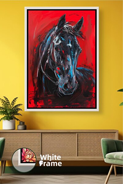 KOSS Dijital Pictură modernă cu cai, figură artistică a animalelor, decor put...