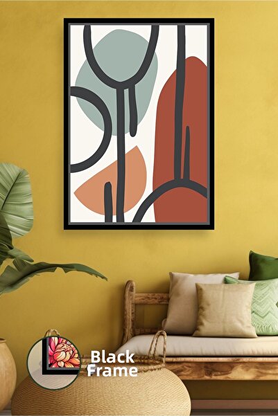 KOSS Dijital Pictură pe pânză în formă abstractă Pictură murală minimă Decor ...