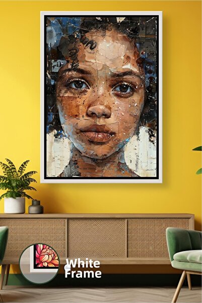 KOSS Dijital Πορτρέτο αφρικανικής γυναίκας σε στυλ κολάζ Μοντέρνα διακόσμηση ...