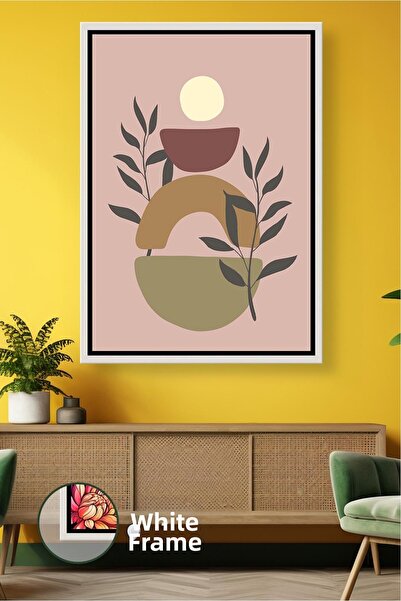 KOSS Dijital Arte boemă, forme geometrice și frunze eficiente, decor de peret...