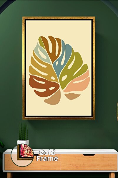 KOSS Dijital Decorare pentru casă în stil boho cu model de frunze de monstera...