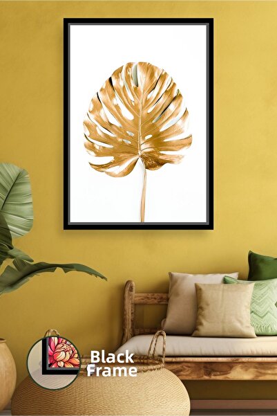 KOSS Dijital Стена с мотив на листа от монстера Модерна декорация за всекидне...