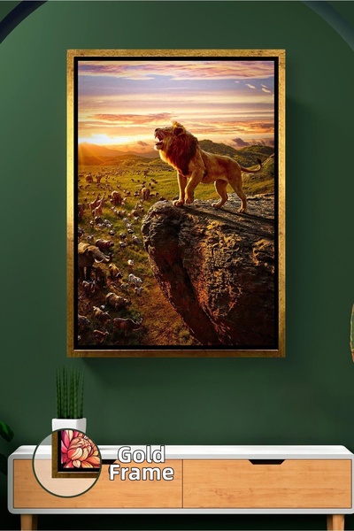 KOSS Dijital Pictură pe pânză înrămată cu tematică naturală și animală, peisa...