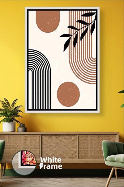 KOSS Dijital Μποέμικο αφηρημένο μοτίβο γραμμών με μοντέρνο ρετρό στυλ, μίνιμα...