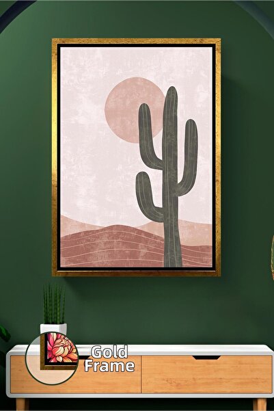 KOSS Dijital Pictură murală cu peisaj de deșert cu cactus, în stil boem, deco...