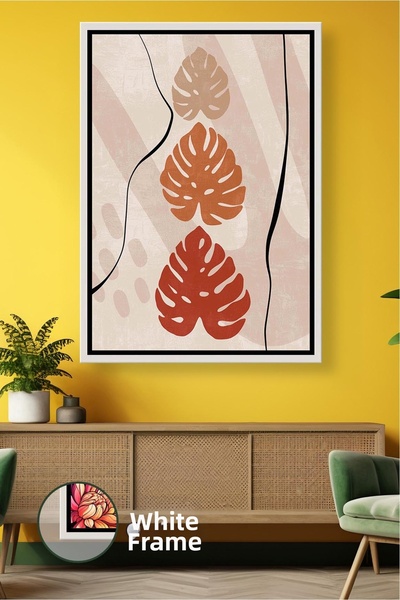 KOSS Dijital Pictură pe pânză înrămată, care oferă echilibru natural boem, cu...