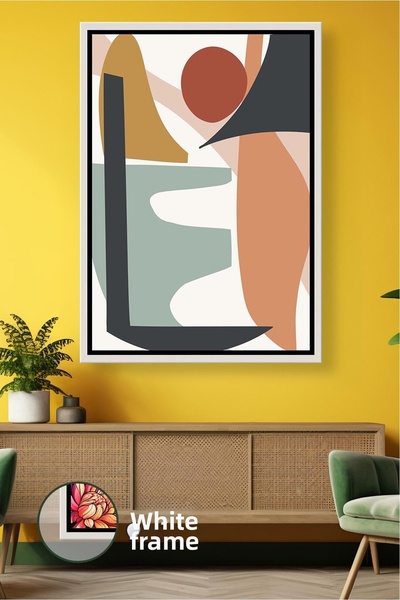 KOSS Dijital Αφηρημένη γεωμετρική ζωγραφική τοίχων Μοντέρνα διακόσμηση τοίχων...