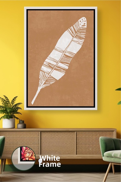 KOSS Dijital Pictură pe pânză înrămată, care oferă un efect boem minimalist, ...