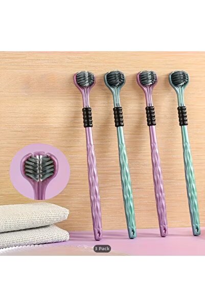 ALPCES 3D Premium Soft Bristle Toothbrushes 360 °   Cleaning, Gentle on Gears...