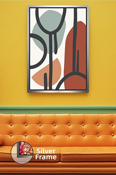 KOSS Dijital Pictură pe pânză în formă abstractă Pictură murală minimă Decor ...