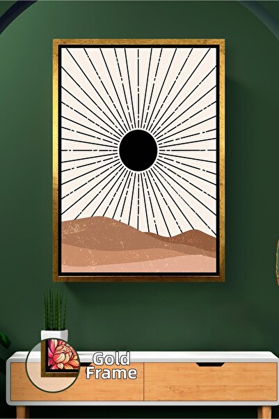 KOSS Dijital Pictură de perete cu raze solare Model solar minim pentru acasă,...