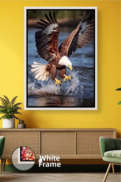KOSS Dijital Pictură murală cu figură de vultur vânător Putere Natură Decorar...