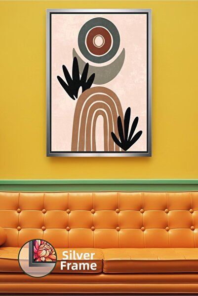 KOSS Dijital Εικόνα σε καμβά με κορνίζα που προσφέρει μποέμικη ισορροπία με γ...