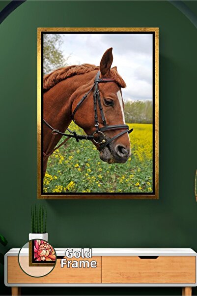 KOSS Dijital Portret de cal roșu, peisaj natural și decor de perete cu animal...