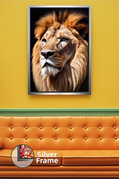 KOSS Dijital Pictură de perete cu leu, tematică naturală cu animale, decor pe...